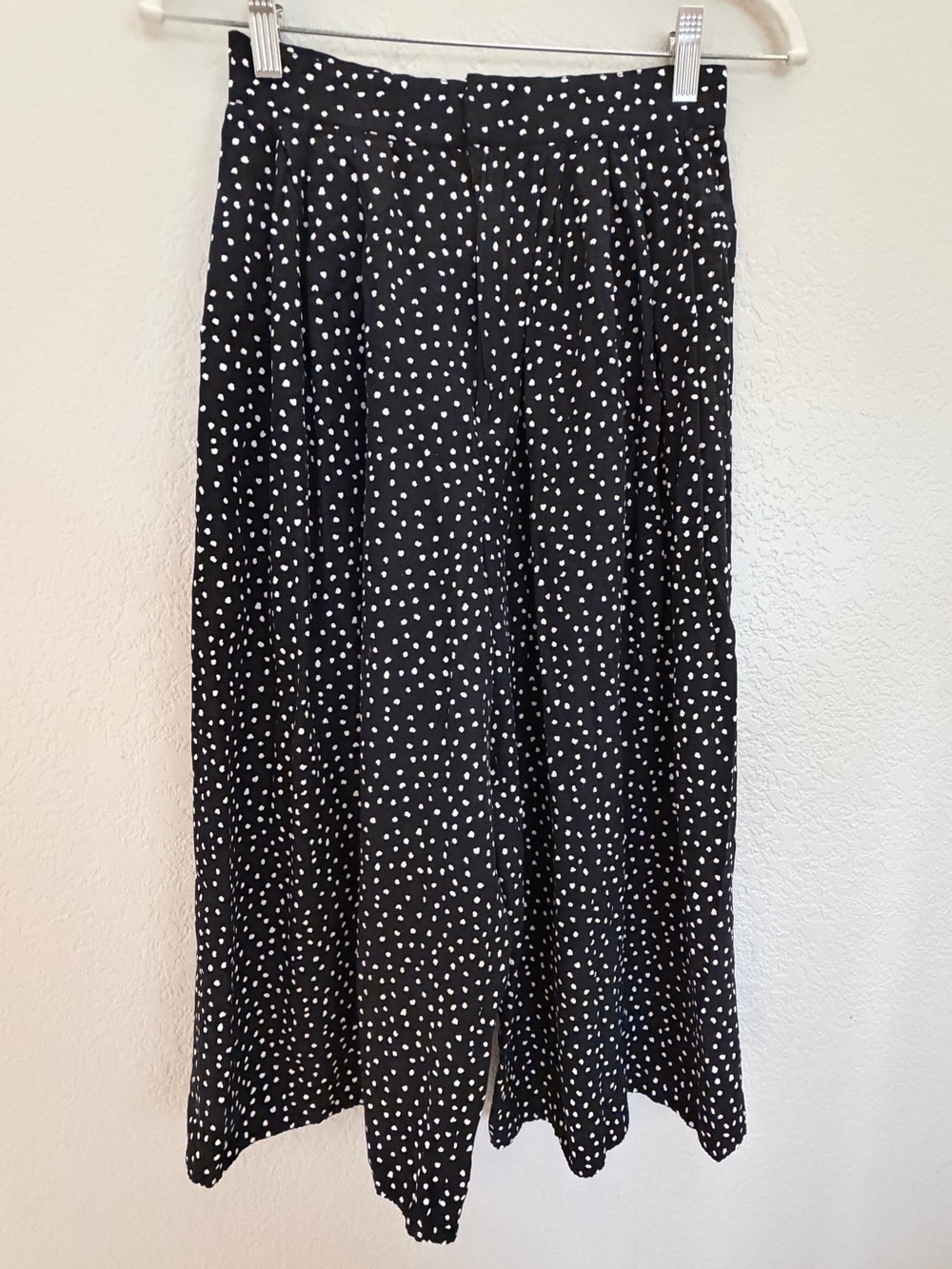 Express Black & White Polka Dot Wide Leg Pants | Size XS